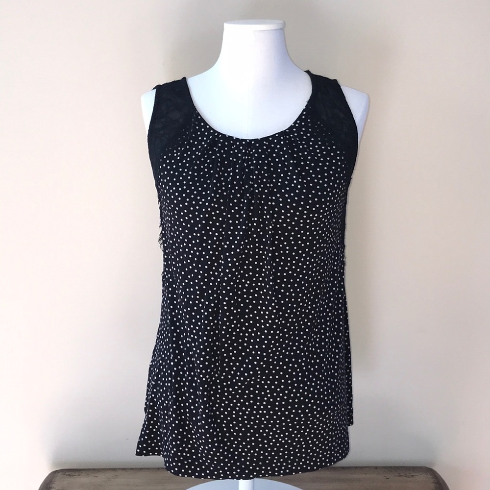 LOFT DOT KNIT TOP